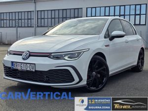VW Golf 8 2,0 DSG GTI 245 KS, AMBI LIGHT, CAR VERTICAL, PDV, 12/2023